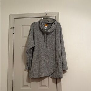 Gray Cowl Neck Sweater